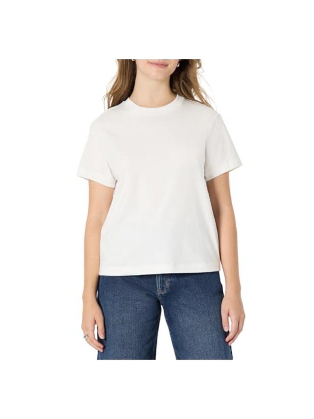 Women's Relaxed Fit Cotton Crewneck Short Sleeve T-Shirt Casual Tee
